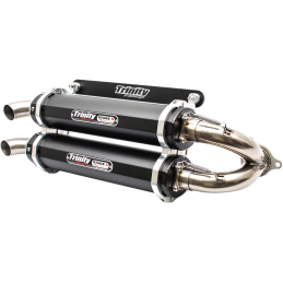 Impianto di scarico Trinity Slip-on Dual Stage 5 Nero Polaris RZR XP 1000 TURBO 4X4 16-19
