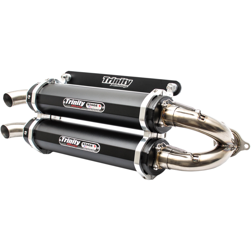 Impianto di scarico Trinity Slip-on Dual Stage 5 Nero Polaris RZR XP 1000 TURBO 4X4 16-19