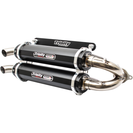 Auspuff System Trinity Slip-on Dual Stage 5 Schwarz Polaris RZR XP 1000 TURBO 4X4 16-19